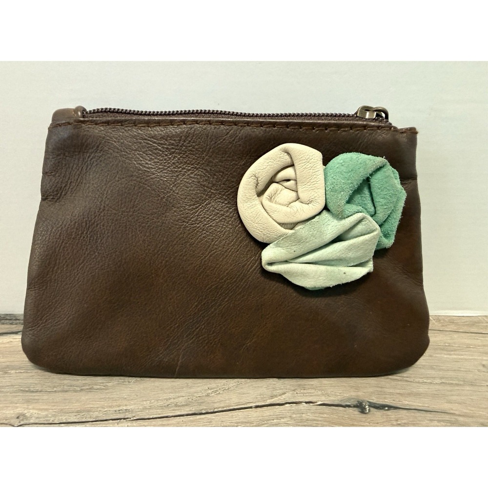 Carolina‎ DeCunto Italian Leather Coin Change Purse Made In Italy
